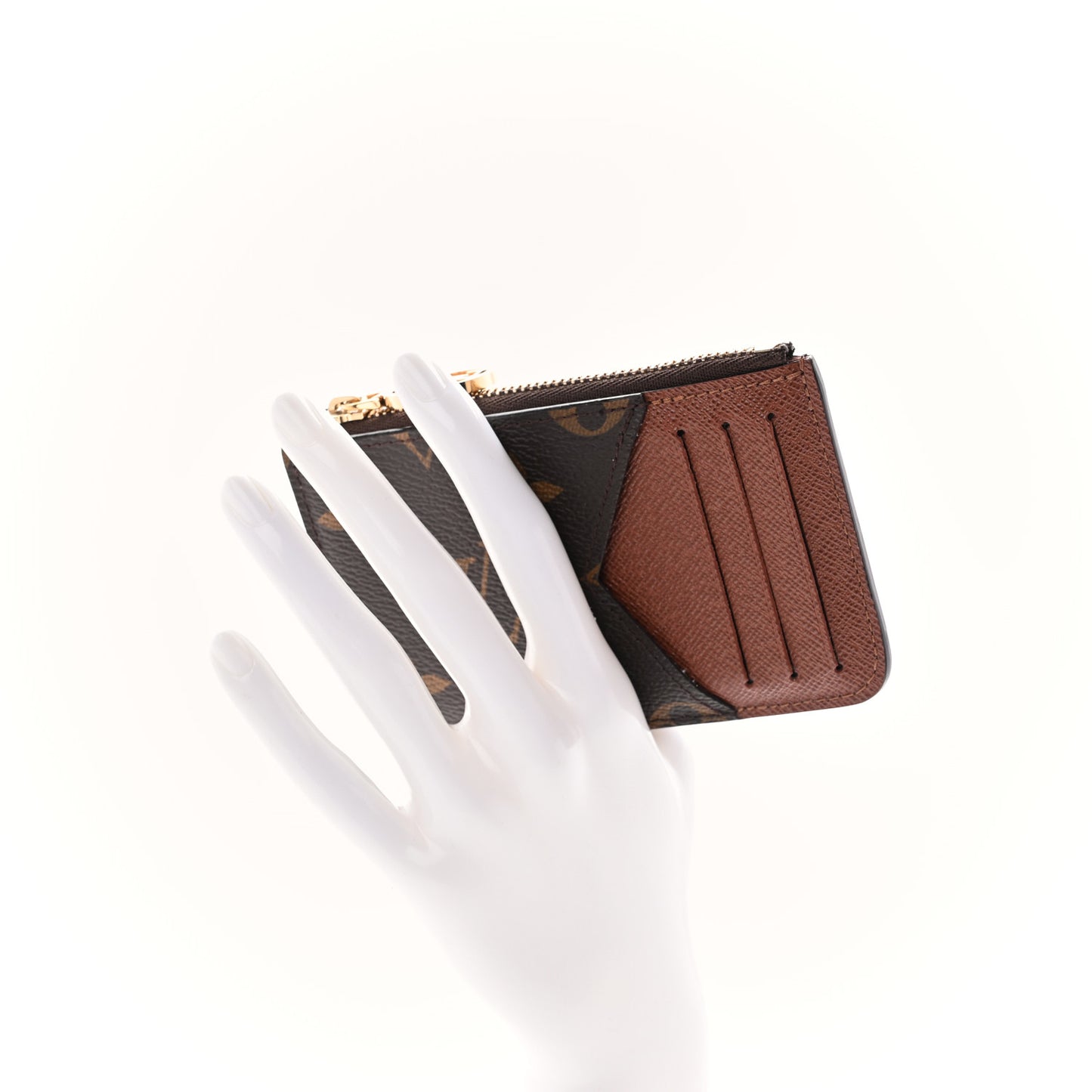 Monogram Zipped Romy Card Holder