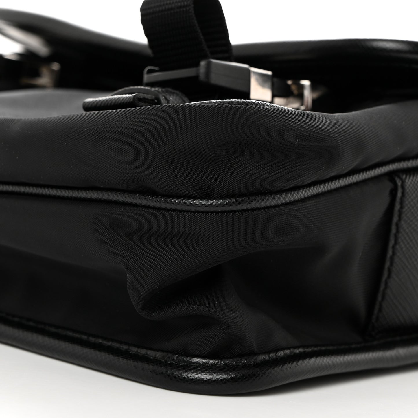Re-Nylon Saffiano Shoulder Bag Black