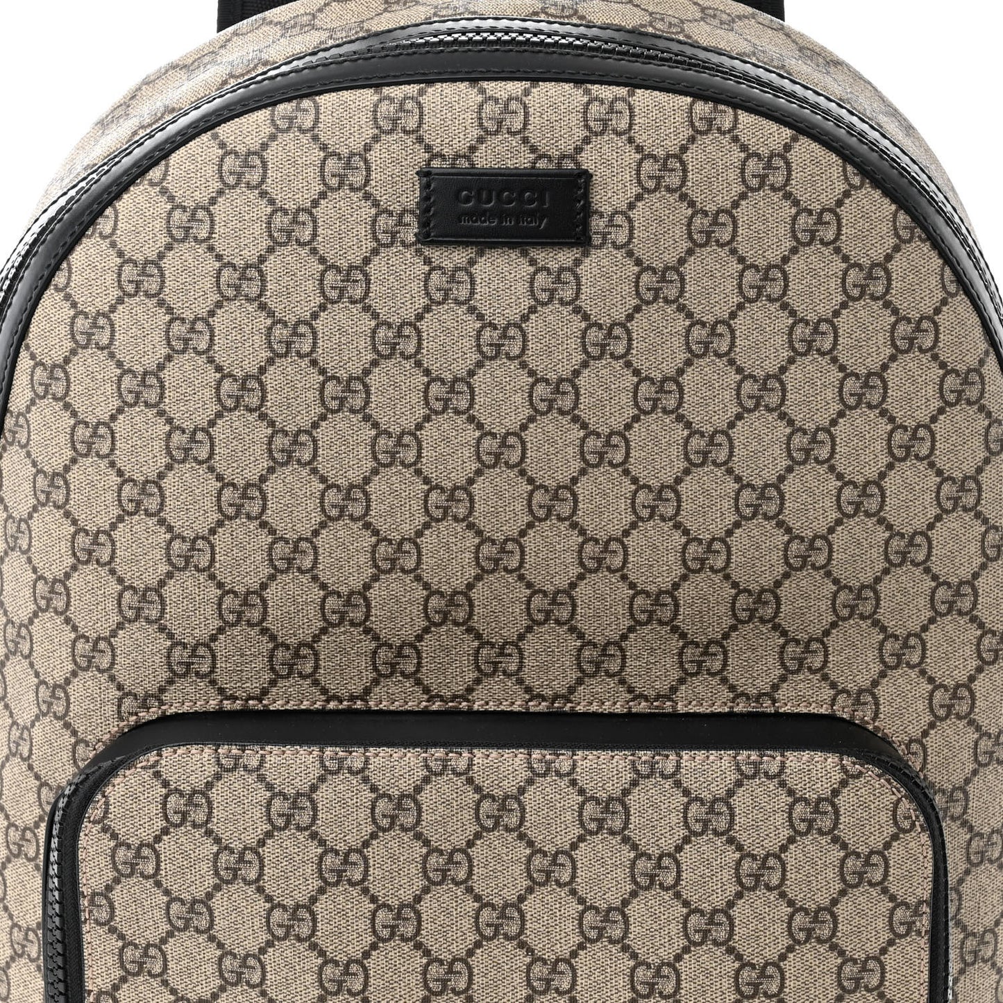 GG Supreme Monogram Medium Backpack Black