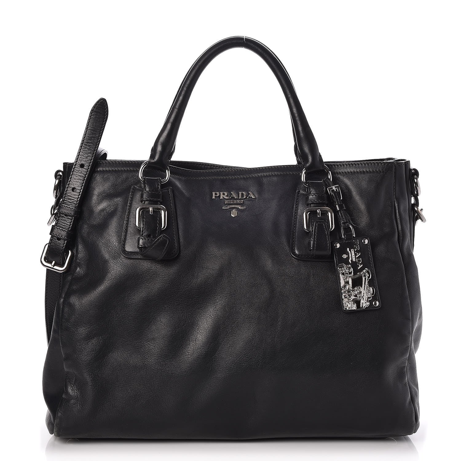 Prada Soft Calf Shoulder Bag Nero Black 1 of 13