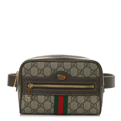 Gucci GG Supreme Monogram Web Small Ophidia Belt Bag 75 30 Dark Brown 1 of 10