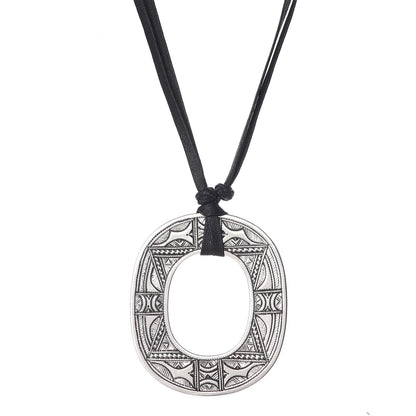 Hermes Sterling Silver Isthme Touareg Pendant Necklace 4 of 7