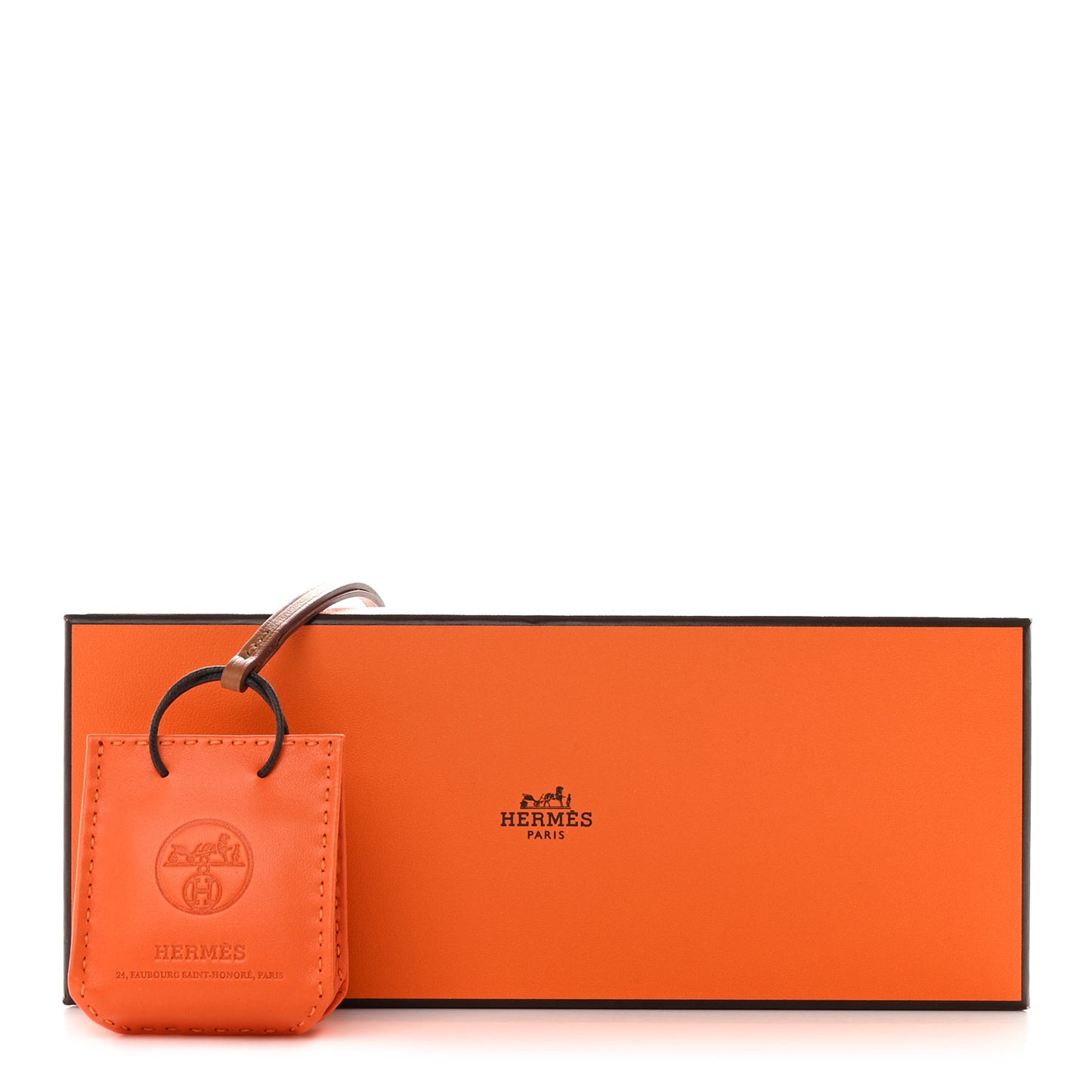 Milo Lambskin Swift Shopping Bag Charm Feu Gold