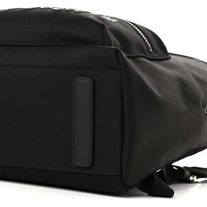 Christian Dior X KAWS Nylon Calfskin Logo Backpack Black 8 of 8