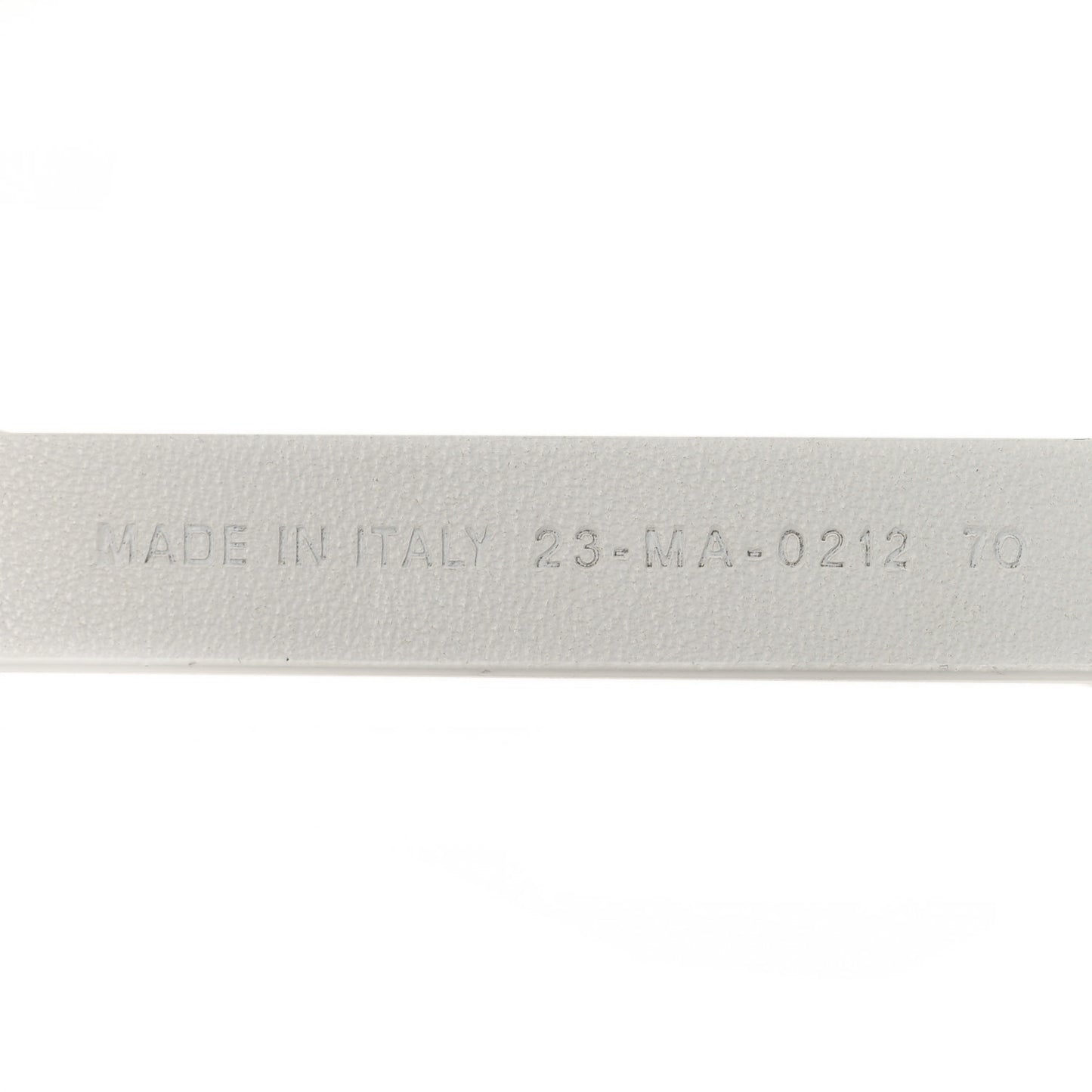 Calfskin Chain Belt 70 White
