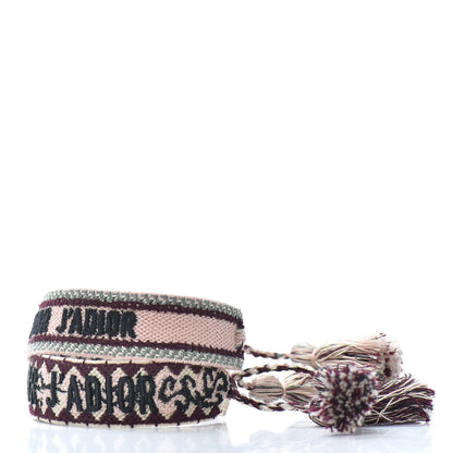 Christian Dior Woven Cotton J'Adior Friendship Bracelet Set Pink Multicolor 3 of 4