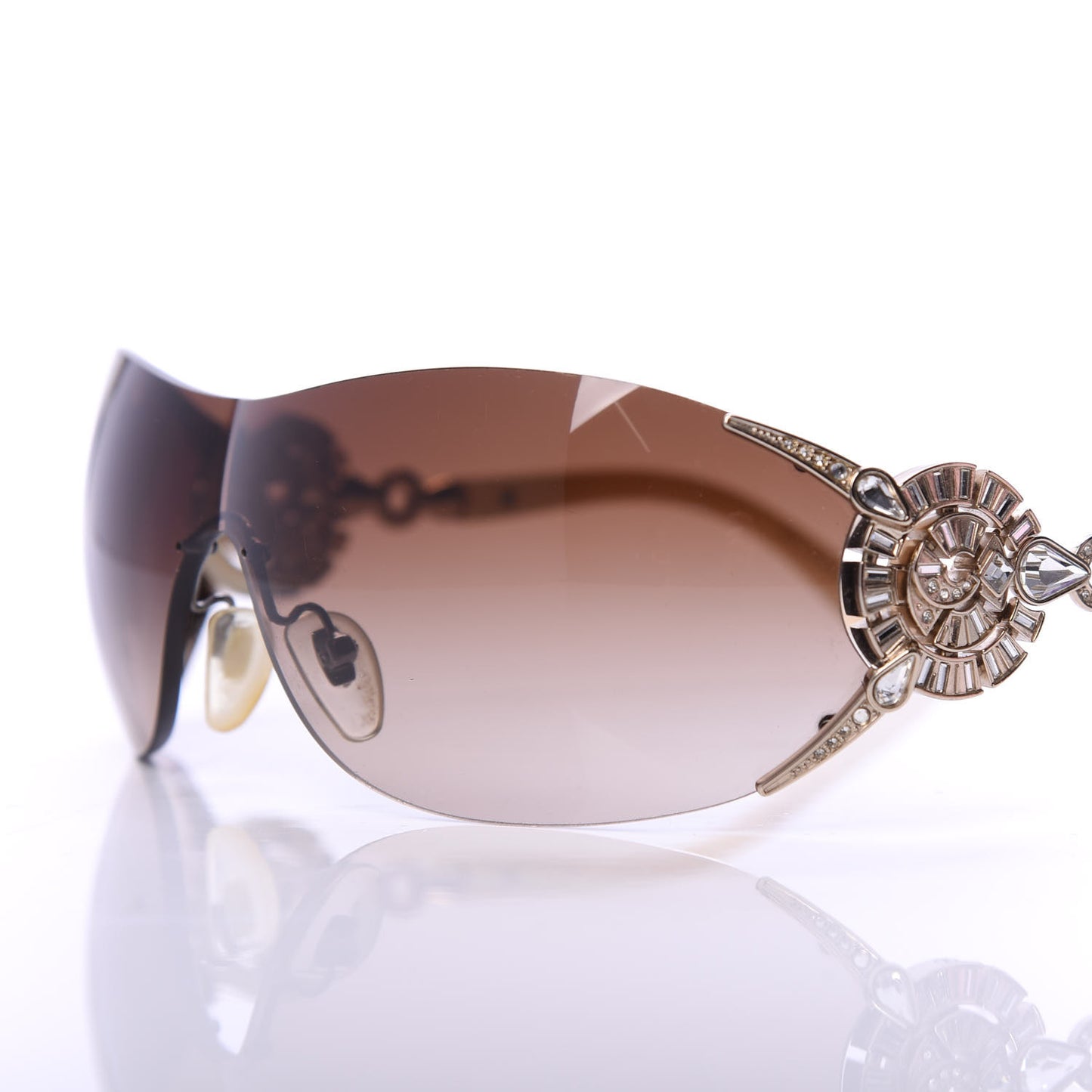 Crystal Sunglasses 6039-B Beige