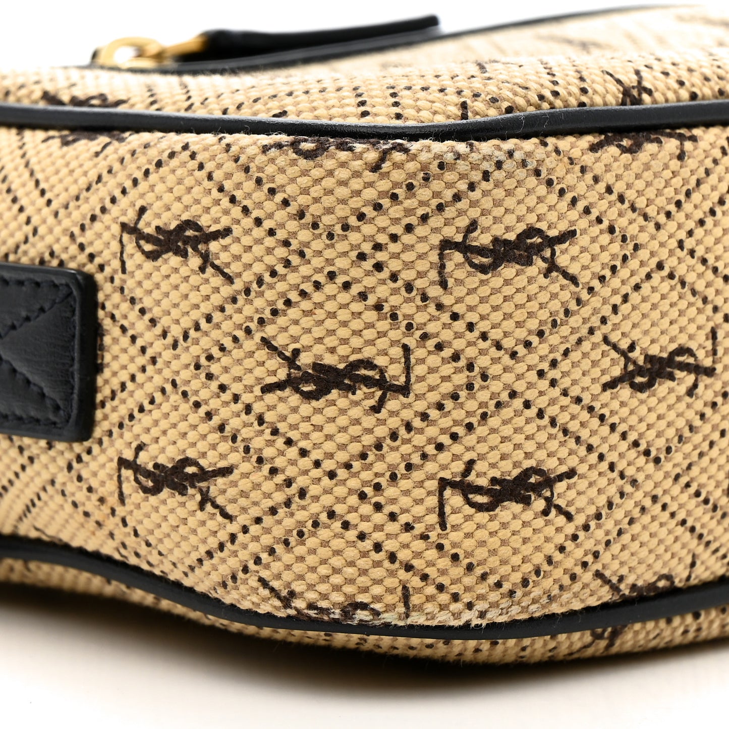 Canvas Monogram All Over Camera Bag Beige