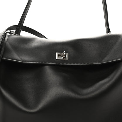 Balenciaga Smooth Calfskin Large Rodeo Top Handle Handbag Black 7 of 9