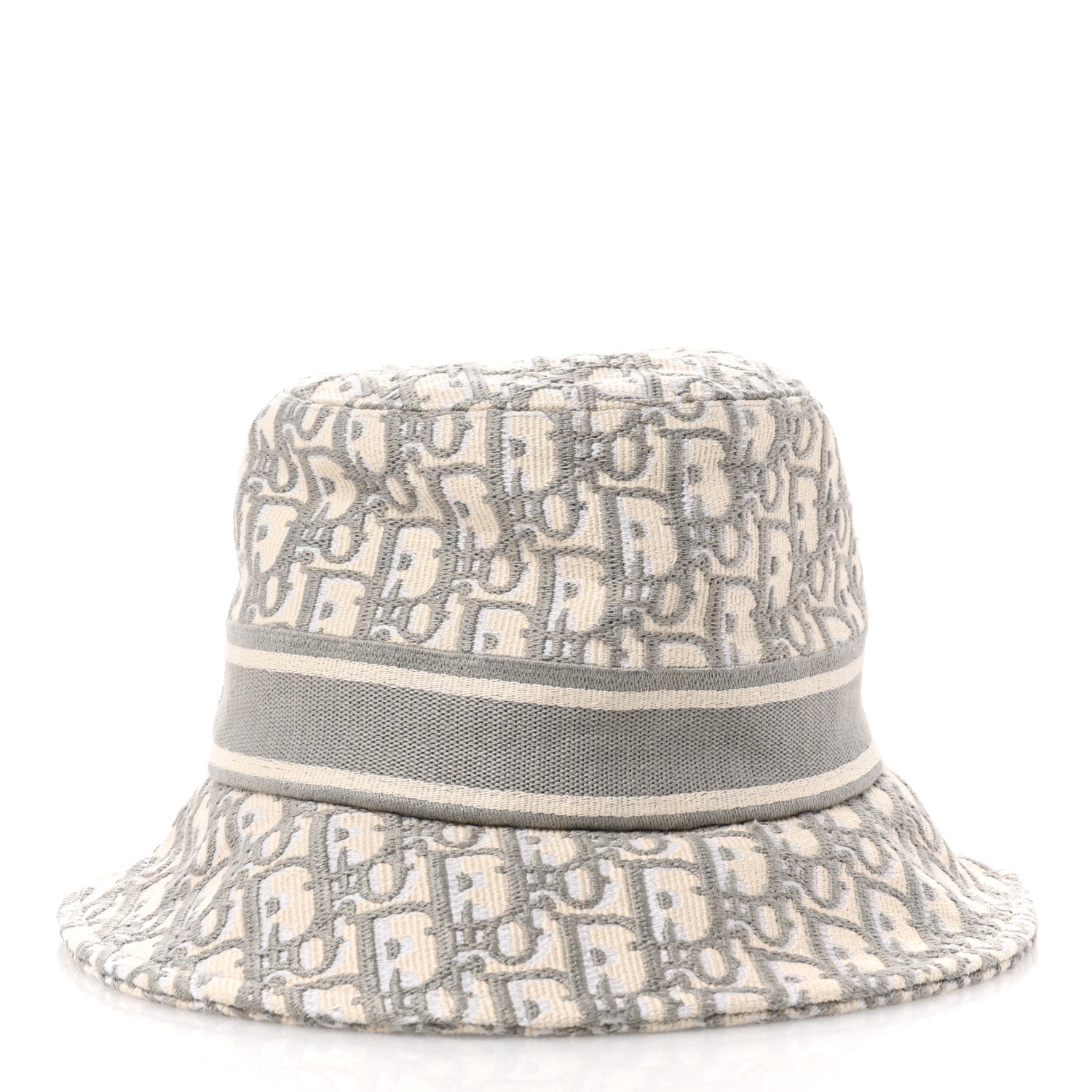 Christian Dior Oblique Bucket Hat 57 Grey 6 of 8