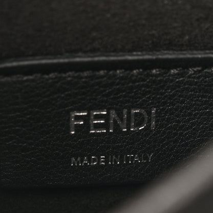 Fendi Vitello Liberty Lucido Metal Monster Eyes Studded Small Kan I Shoulder Bag Black 6 of 12