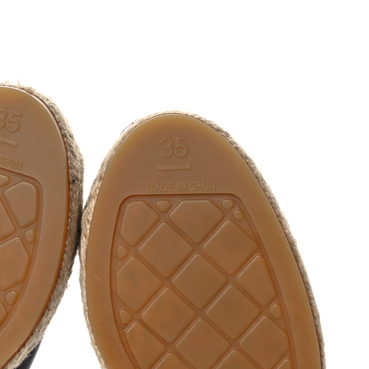 Chanel Lambskin CC Espadrilles 35 Black 6 of 9