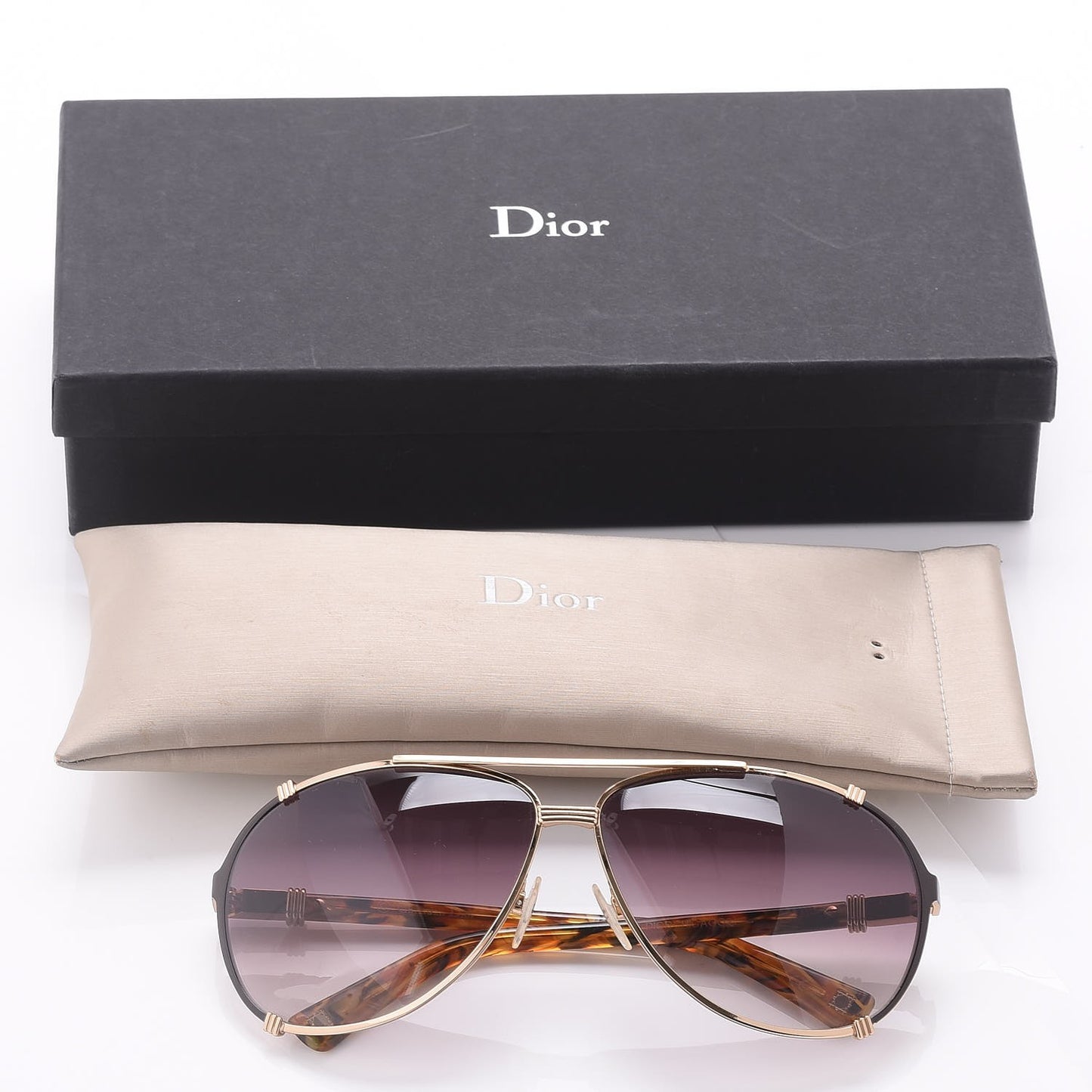 Chicago 2 Aviator Sunglasses Gold Grey