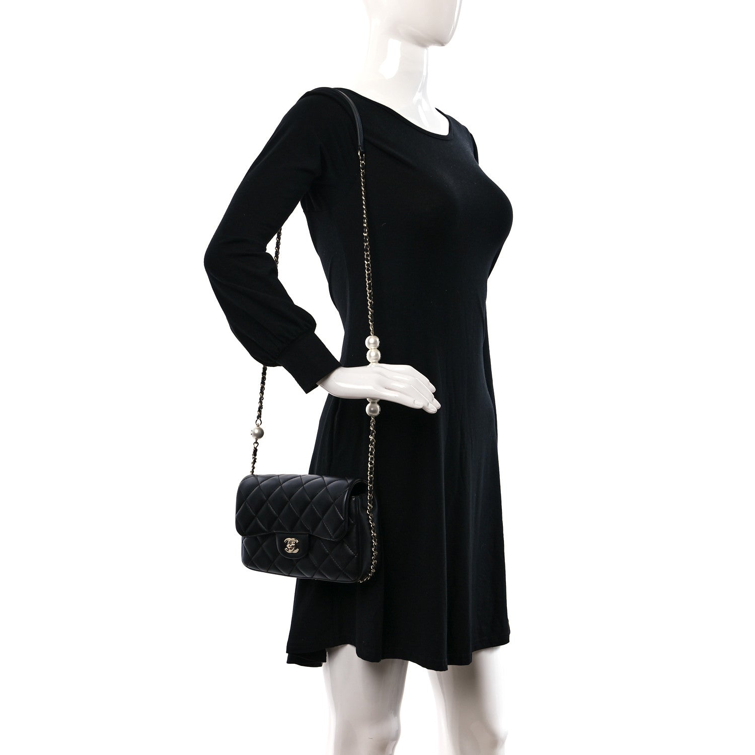 Chanel Lambskin Quilted Small My Precious Flap Black 2 of 11