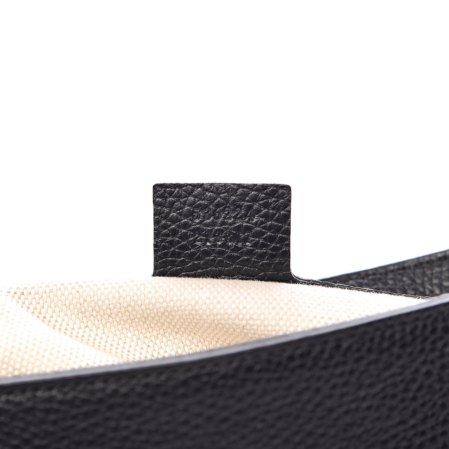 Gucci Pebbled Calfskin Medium Soho Flap Crossbody Black 7 of 9