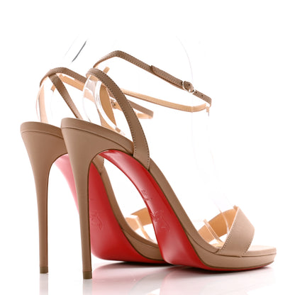Christian Louboutin Nappa Loubi Queen 120 Pumps 39 Nude 4 of 10