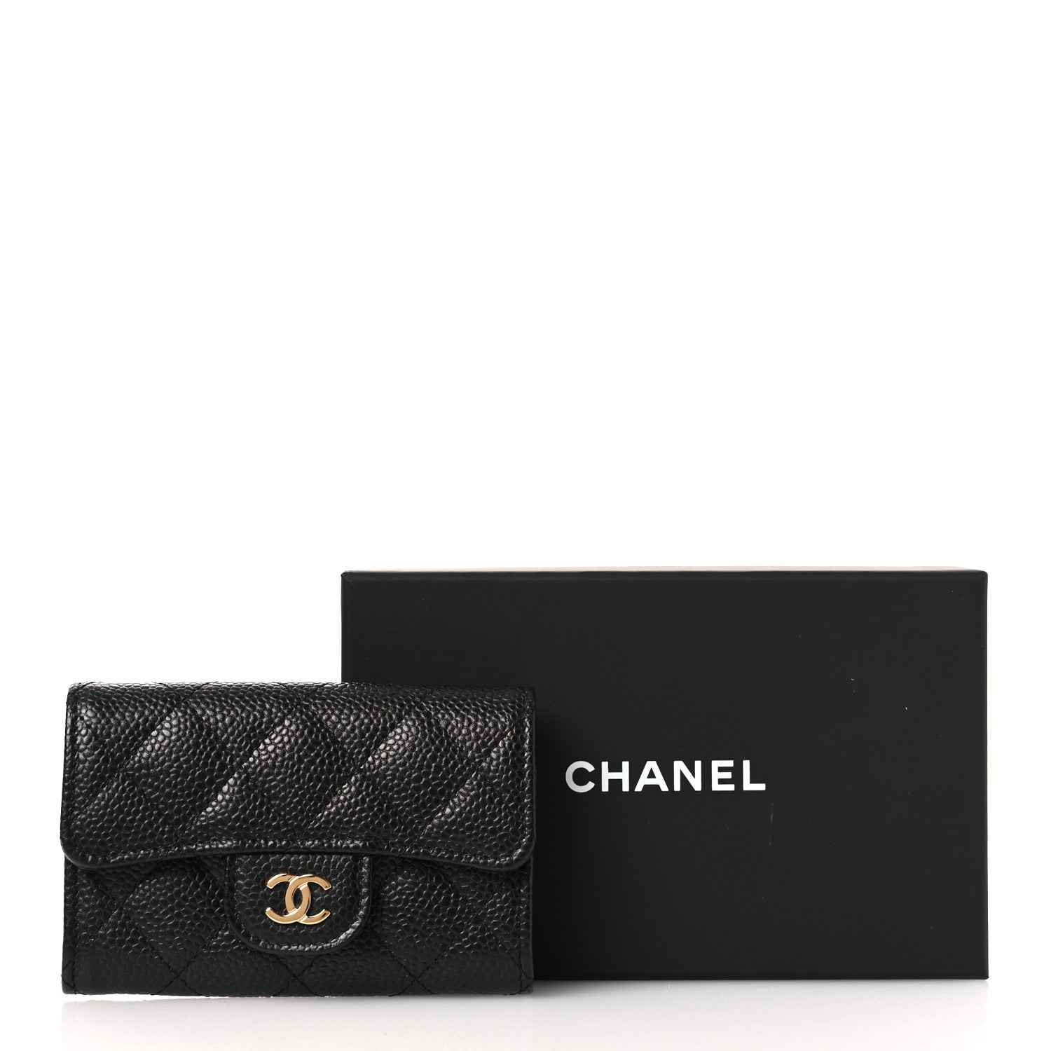 Chanel Caviar Quilted Flap Card Holder Black 8 of 8