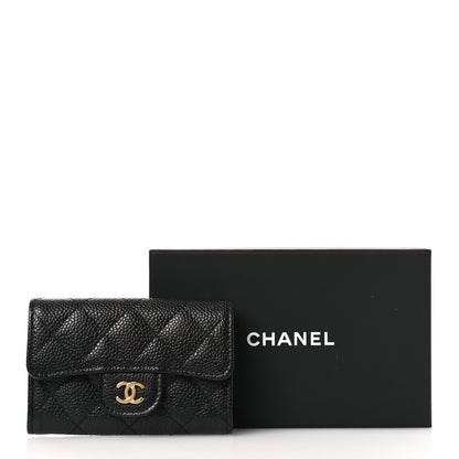 Chanel Caviar Quilted Flap Card Holder Black 8 of 8
