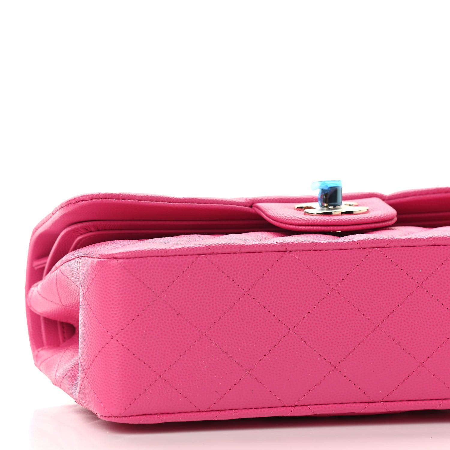 Chanel Caviar Quilted Small Double Flap Dark Pink 8 of 9