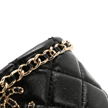 Chanel Lambskin Quilted Chain CC Sandals 40 Black 9 of 15