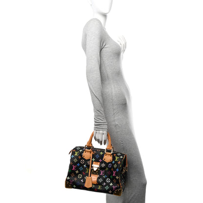 Louis Vuitton Monogram Multicolor Speedy 30 Black 2 of 20