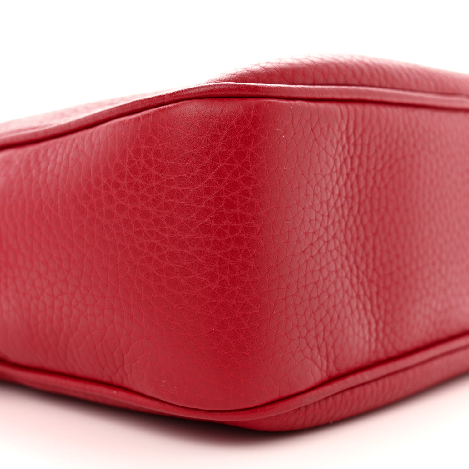 Gucci Pebbled Calfskin Small Soho Disco Bag Tabasco Red 9 of 11