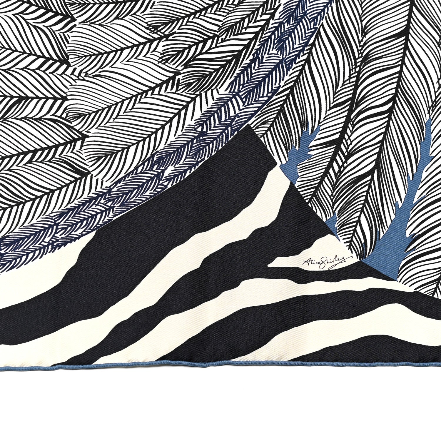 Hermes Silk Zebra Pegasus Scarf 90 4 of 6