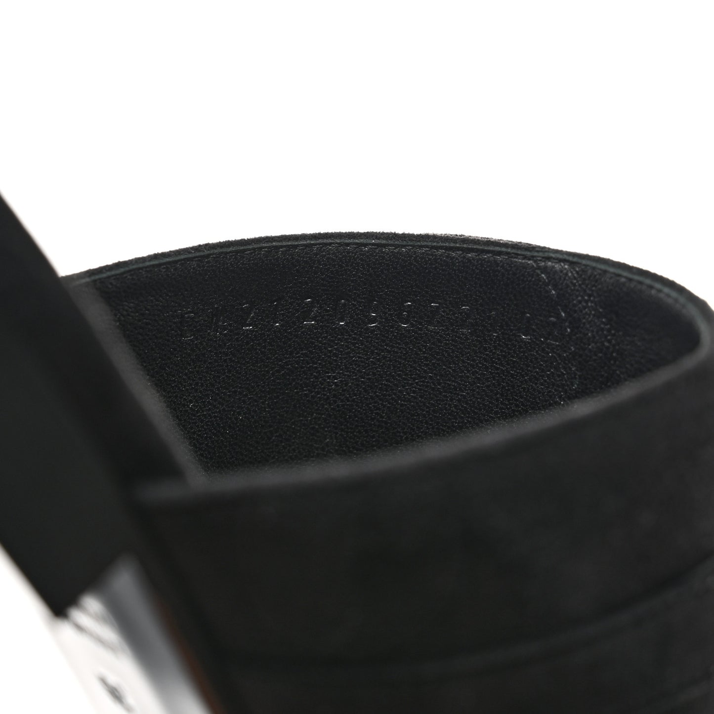 Suede Goatskin Avenue Sandals 36 Black