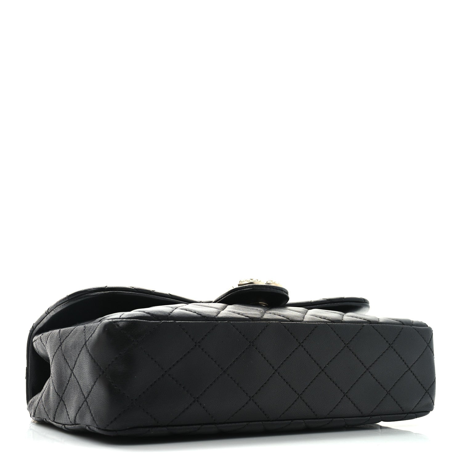 Chanel Lambskin Quilted Medium Westminster Pearl Flap Black 4 of 11