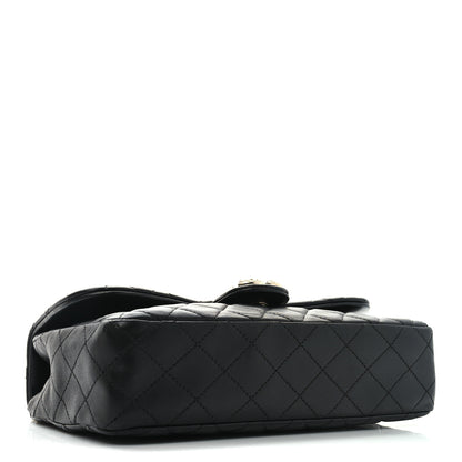 Chanel Lambskin Quilted Medium Westminster Pearl Flap Black 4 of 11