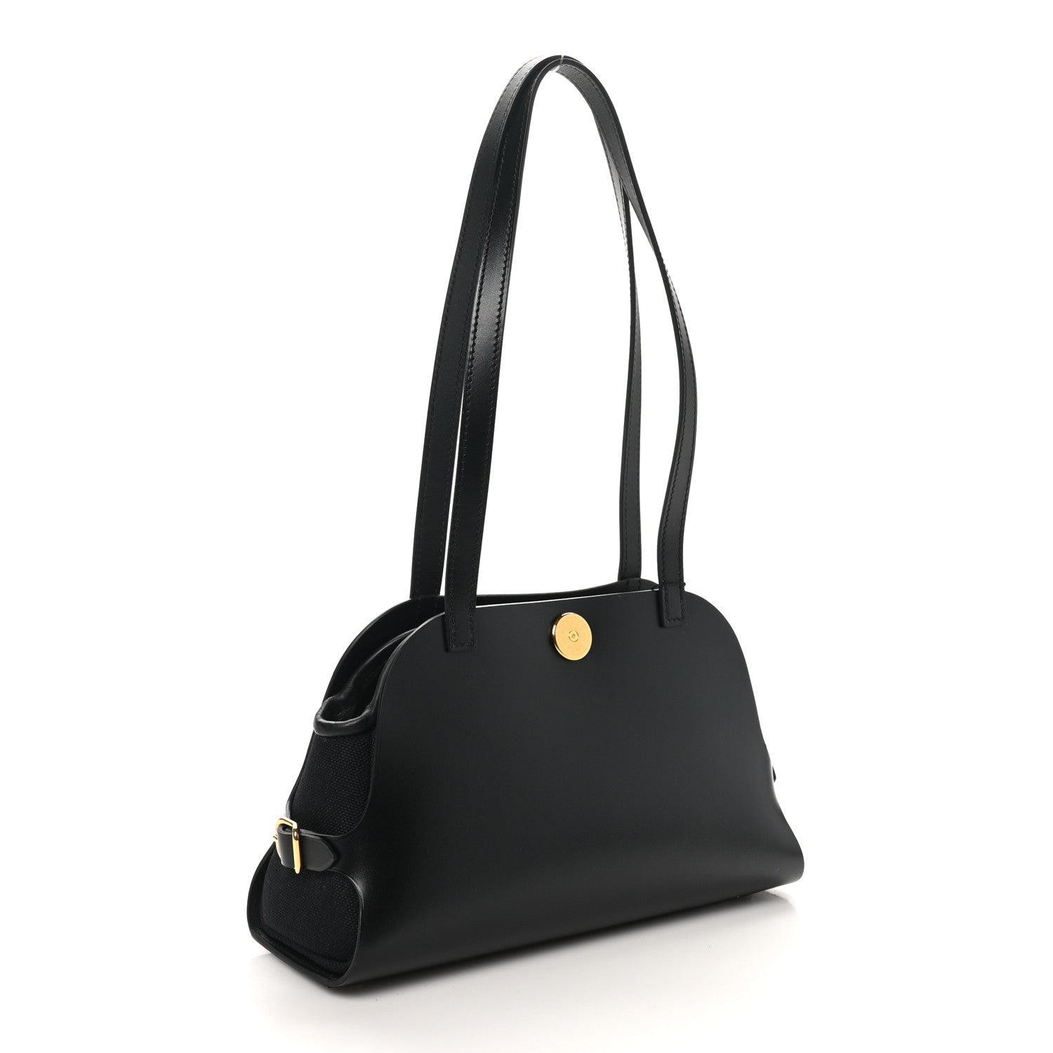 Hermes Vache Hunter Swift Toile Militaire Tablier Sellier Black 3 of 11