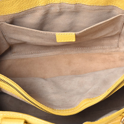 Celine Calfskin Boogie Satchel Yellow 5 of 9