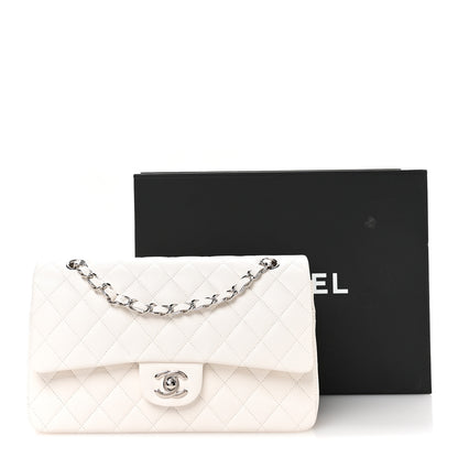 Chanel Caviar Quilted Medium Double Flap White 11 of 11