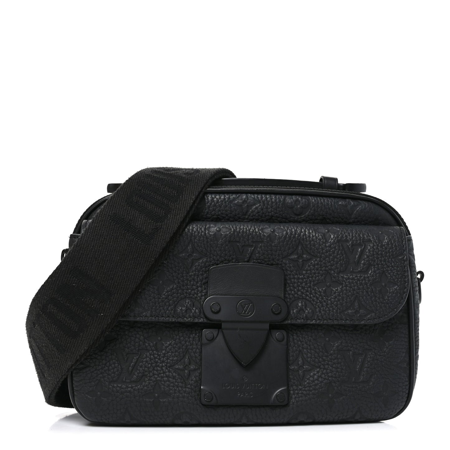 Taurillon Monogram S Lock Messenger Black