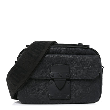 Louis Vuitton Taurillon Monogram S Lock Messenger Black 1 of 11