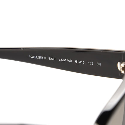 Chanel Acetate CC Sunglasses 5203 Black 6 of 8