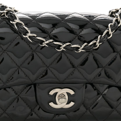 Chanel Patent Calfskin Quilted Mini Rectangular Flap Black 7 of 9