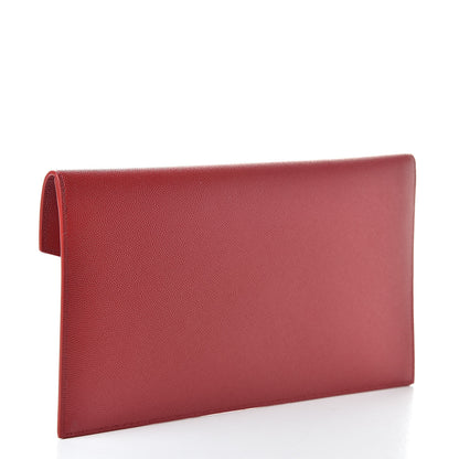 Saint Laurent Grain De Poudre Uptown Pouch Red 3 of 7