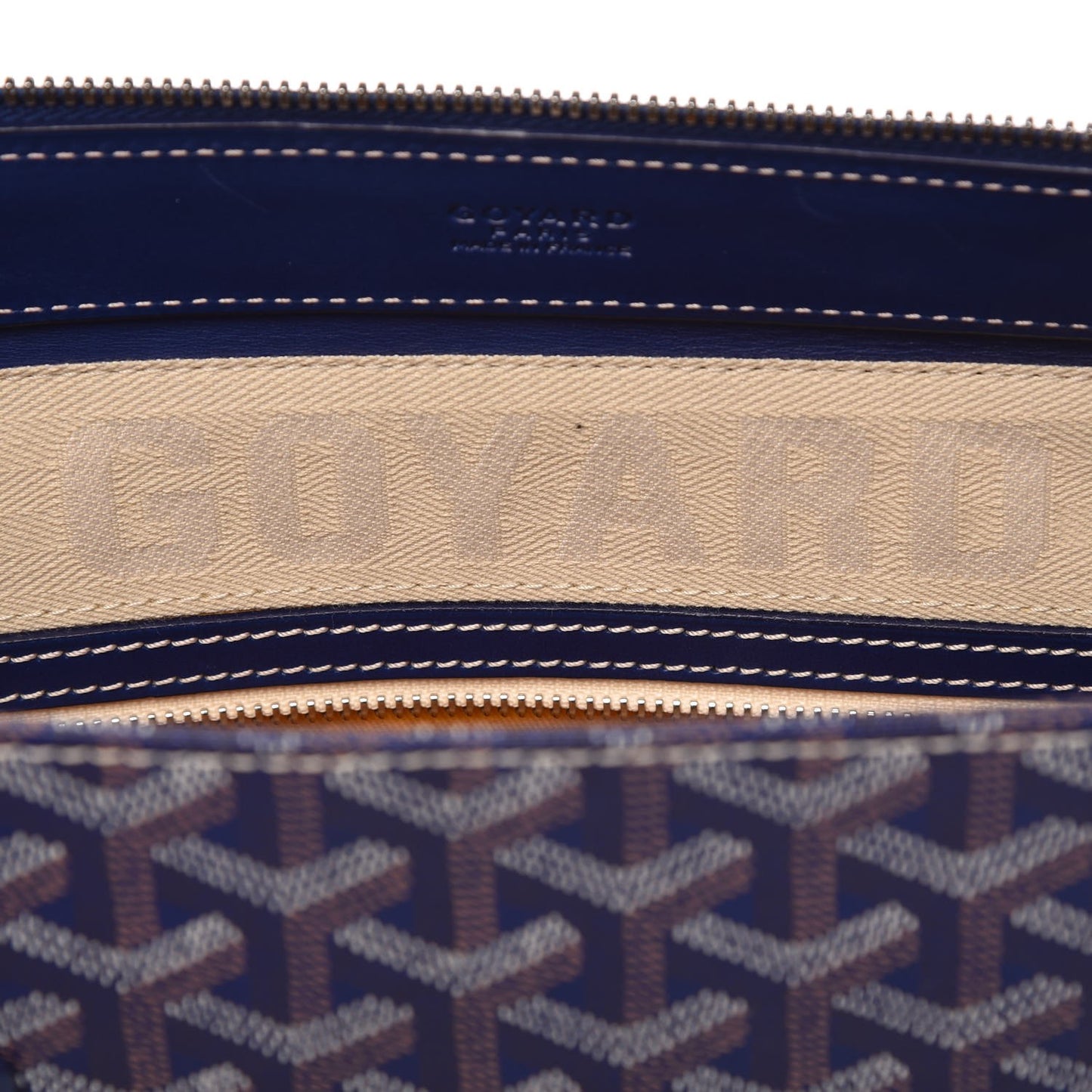 Goyardine Sac Marie Galante GM Navy
