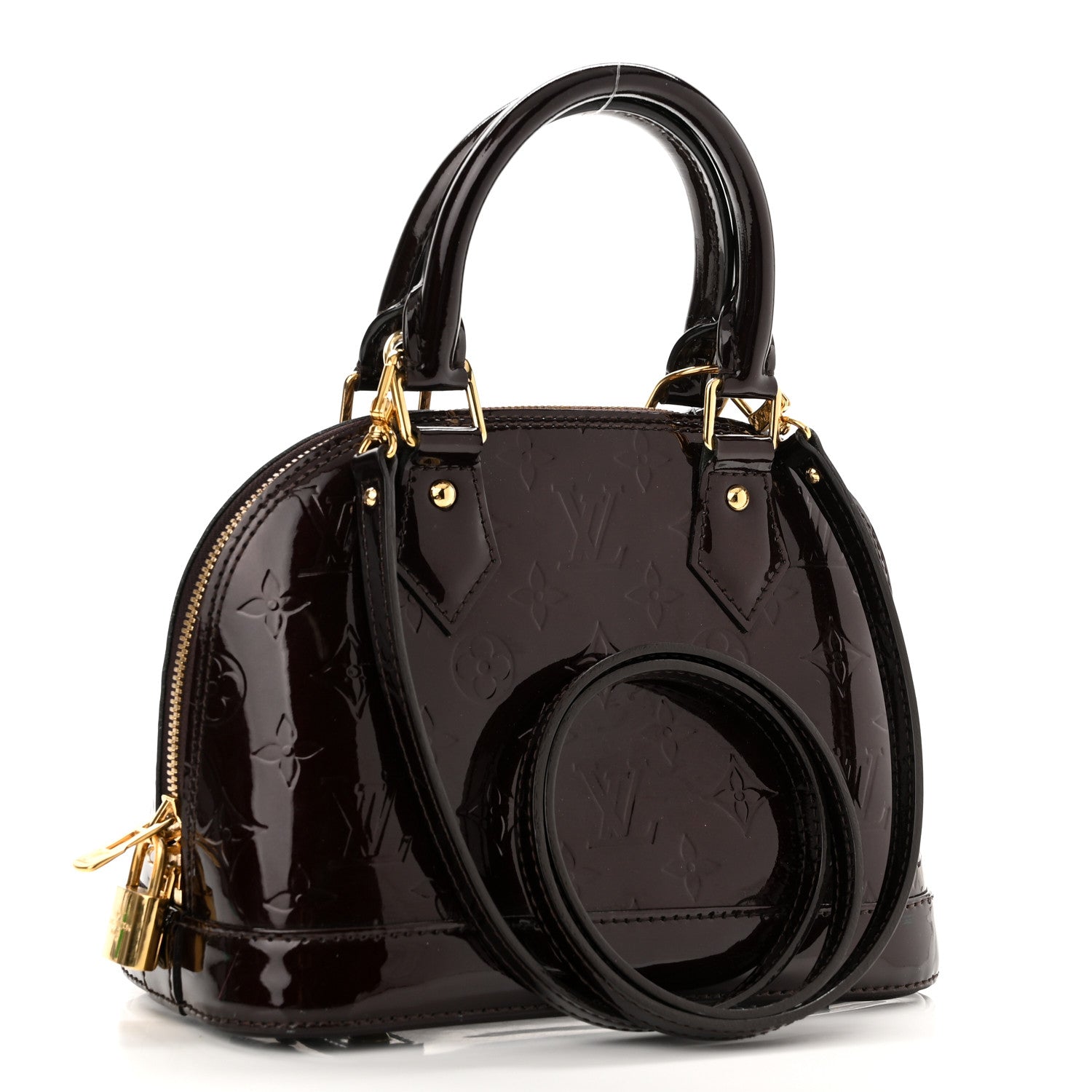 Louis Vuitton Vernis Alma BB Amarante 3 of 10