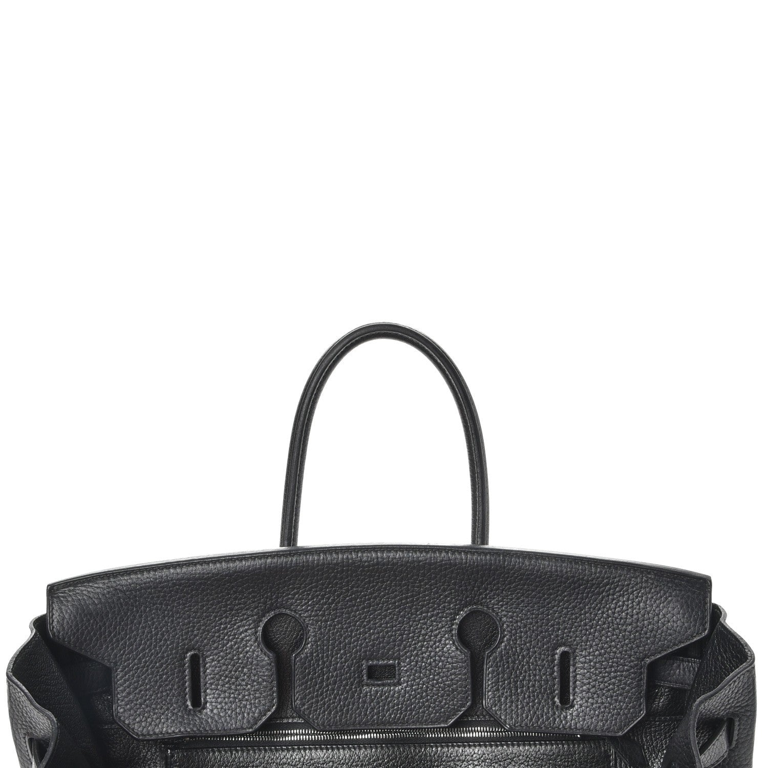 Hermes Taurillon Clemence Birkin 35 Black 9 of 35