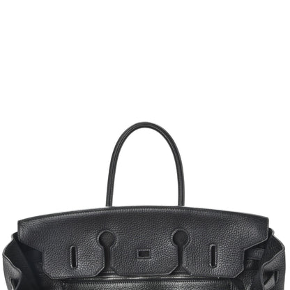Hermes Taurillon Clemence Birkin 35 Black 9 of 35