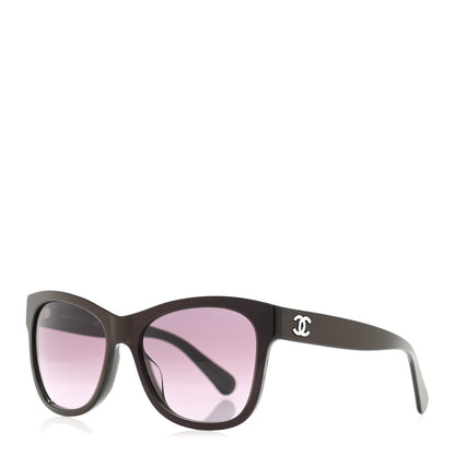 Chanel Acetate Polarized Square CC Sunglasses 5380 Purple 1 of 8