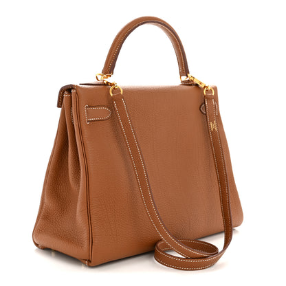 Hermes Togo Kelly Retourne 32 Gold 3 of 14