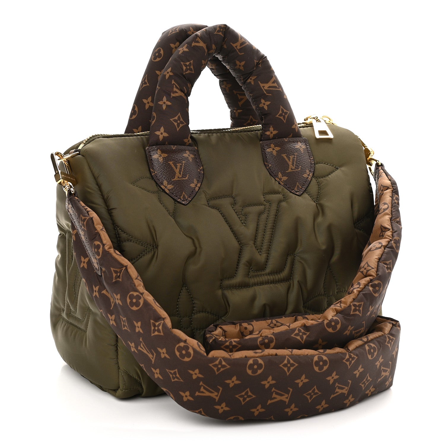 Louis Vuitton Econyl Mini Monogram Pillow Speedy Bandouliere 25 Khaki 3 of 8