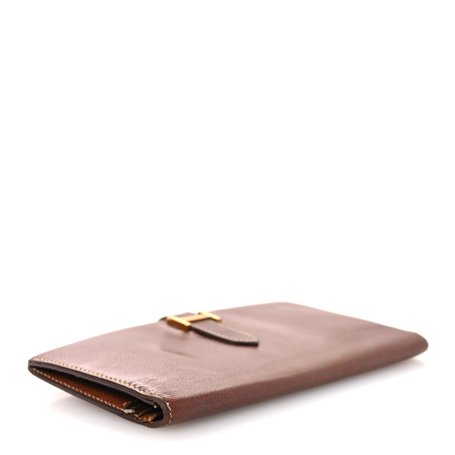 Hermes Courchevel Bearn Gusset Wallet Gold 4 of 13