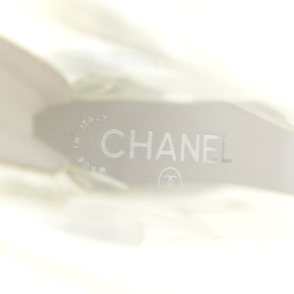 Chanel PVC Grosgrain High Boots 36 Transparent White 12 of 14