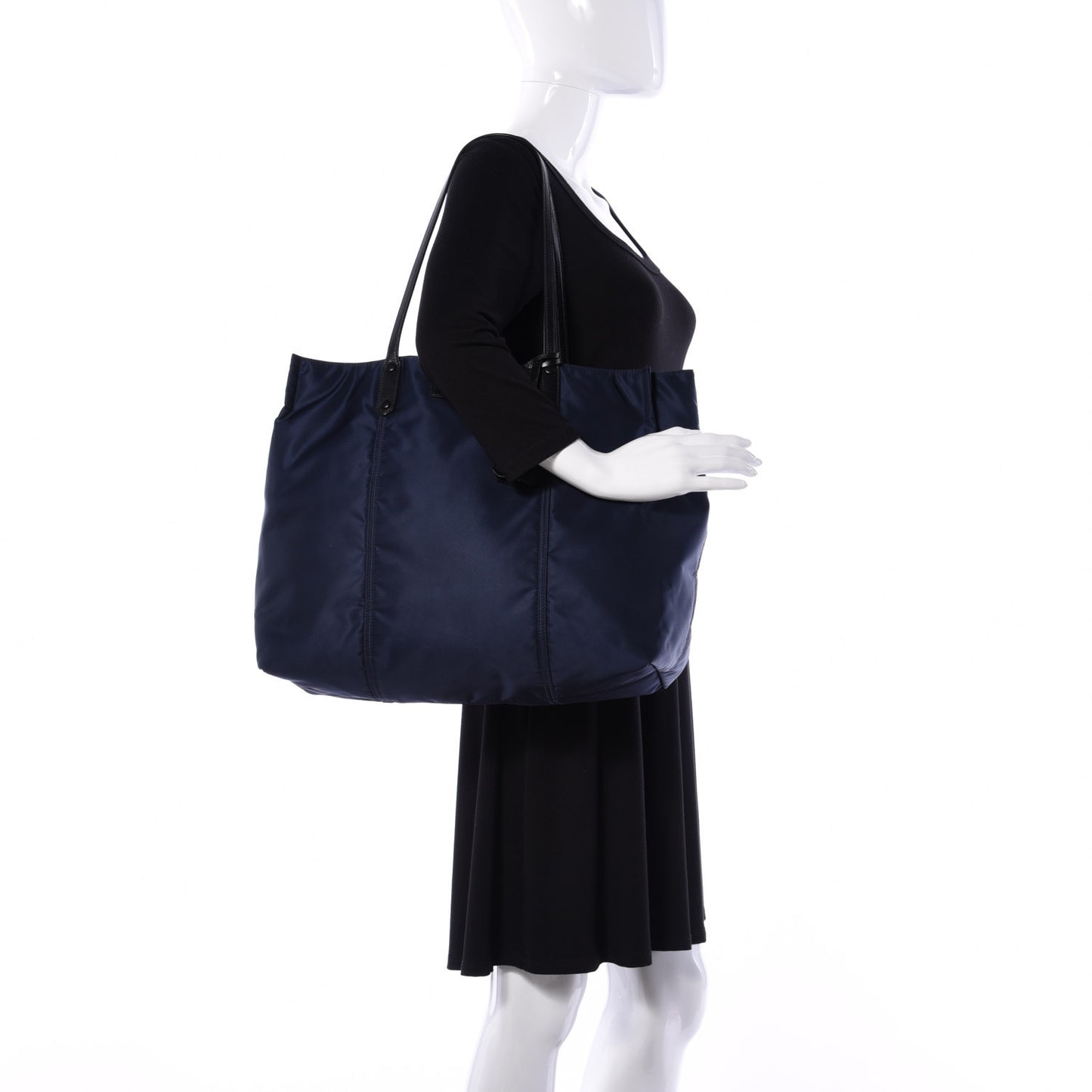 Tessuto Nylon Etiquette Tote Astrale Inchiostro