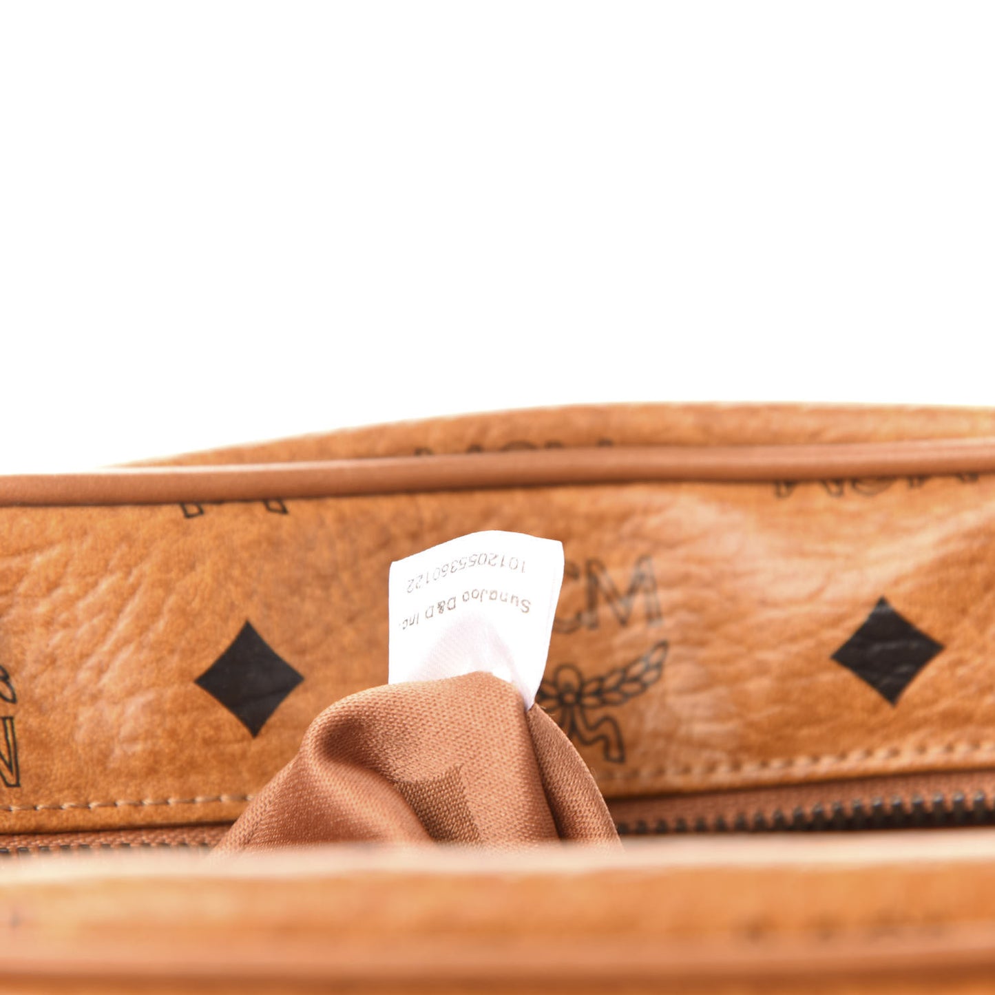 Calfskin Visetos Messenger Cognac