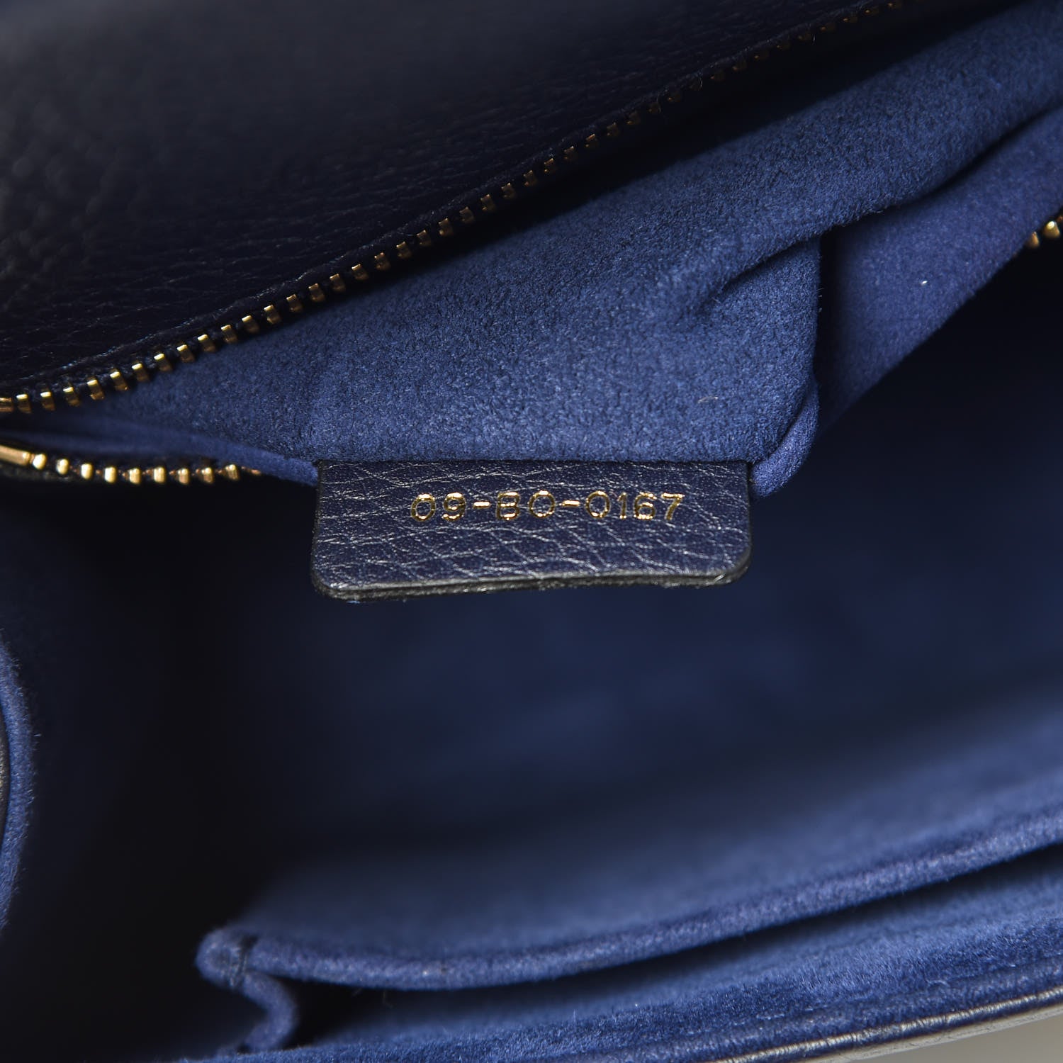 Christian Dior Grained Calfskin Medium Diorama Flap Bag Indigo Blue 9 of 14